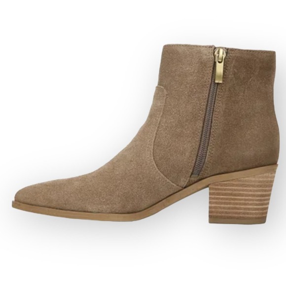 Franco Sarto Shaina Zippered Booties in Birchwood NIB Size 8 - Picture 5 of 12